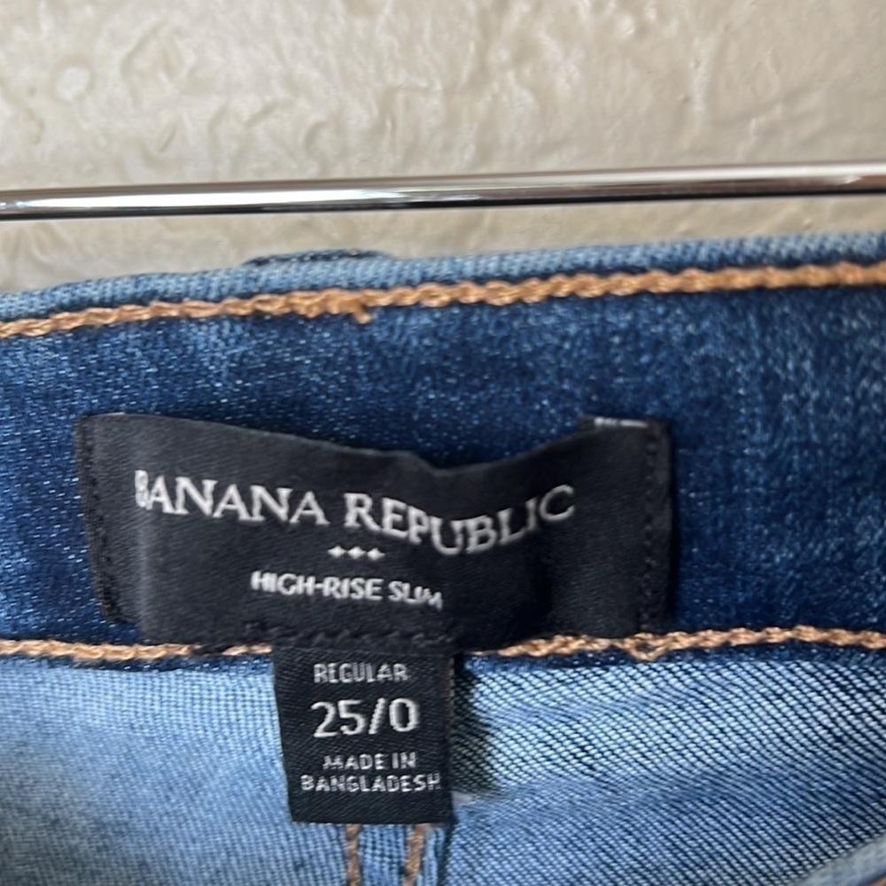 Banana republic medium wash high rise slim jeans NWT - Picture 6 of 10